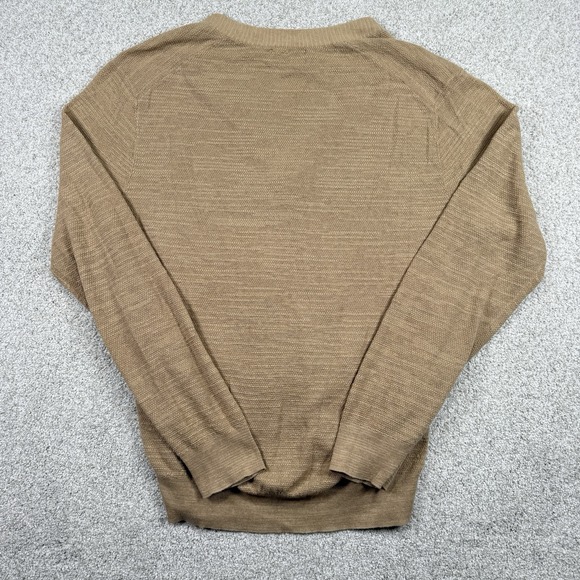 Polo Ralph Lauren Cardigan Mens‎ Medium Beige Cardigan Button Up Cotton Linen - Picture 5 of 6